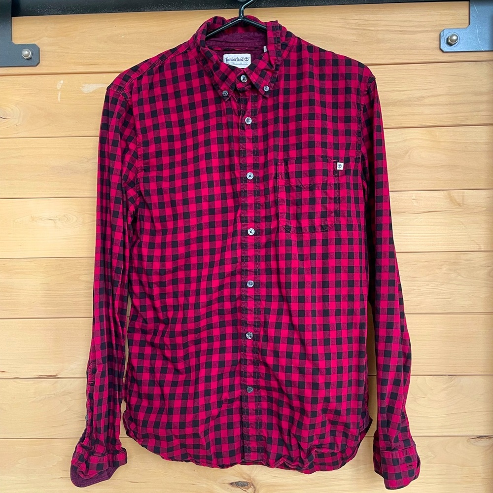 Mens Timberland checkered shirt